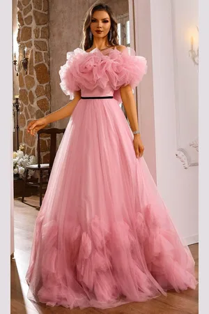 Terani Couture 251P4090 - Off Shoulder Dramatic Ruffle Ballgown