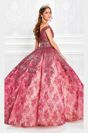 Princesa by Ariana Vara PR11921 - Beaded Lace with Cape Ball Gown