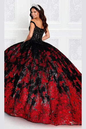 Princesa by Ariana Vara PR12275 - Glitter Tulle with Bolero Ballgown