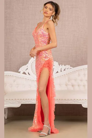 Elizabeth K GL3143 - Sequin Embellished Sleeveless Prom Dress