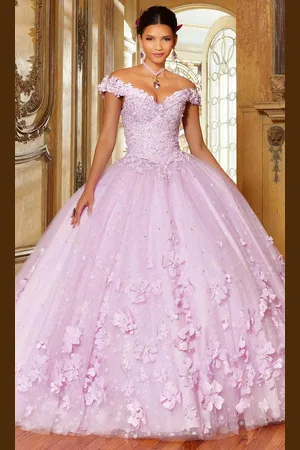 Mori Lee 34063 - 3D Florals Ballgown