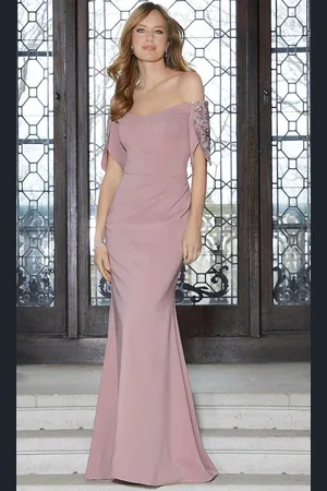 Mori Lee 72613 - Jersey Off-Shoulder Dress