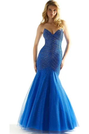 Mori Lee 49029 - Strapless Bejeweled Prom Dress