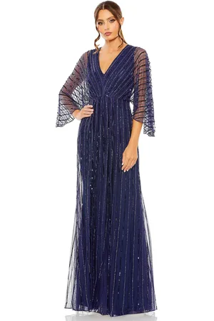 Mac Duggal 93841 - Kimono Sleeve Beaded Evening Gown