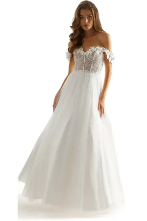Mori Lee 49075 - Sheer Bustier Prom Dress