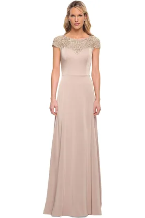 La Femme 29511 Bateau A-Line Evening Dress