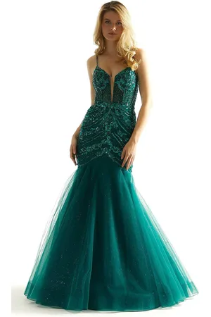 Mori Lee 49014 - Bead Patterned Prom Dress