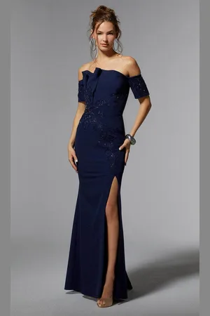 MGNY By Mori Lee 72919 - Crystal Beaded Evening Dress