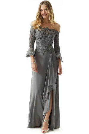 MGNY By Mori Lee 73028 - Bell Sleeve A-Line Evening Dress