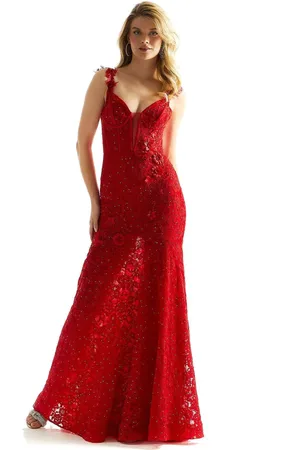 Mori Lee 49062 - Floral Lace Prom Dress