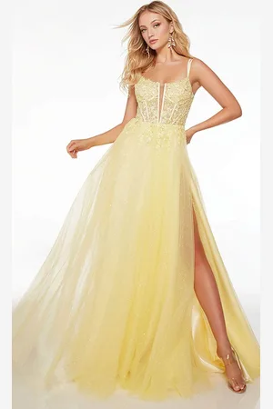 Alyce Paris 61513 - Embroidered Sleeveless A-line Prom Dress