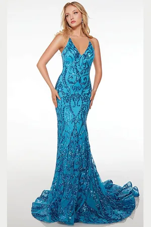 Alyce Paris 61495 - Sequin Pattern Prom Dress