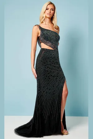 Rachel Allan 70421 - Romantic Asymmetrical Evening Gown