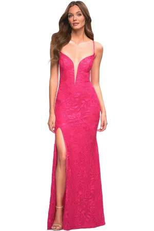 La Femme 30686 - Floral Sheath Evening Dress