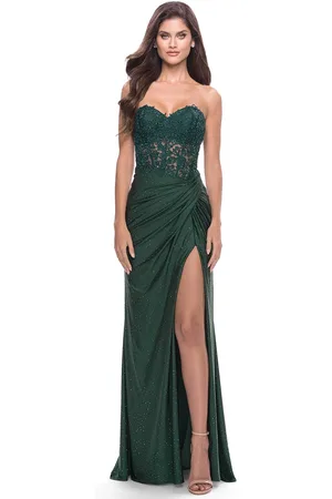 La Femme 31343 - Lace Bodice Prom Dress