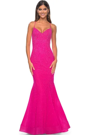 La Femme 32273 - Embellished V-Neck Prom Dress