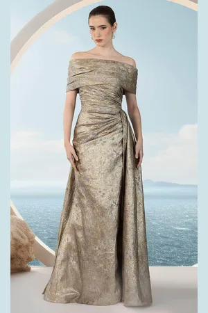 Janique 251020 - Multi Bodice Metallic Gown