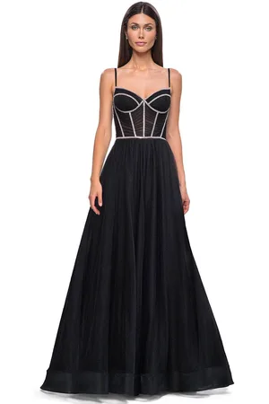 La Femme 32675 - Corset Bodice A-Line Prom Gown
