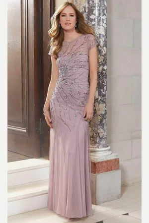 Mori Lee 72614 - Beaded Illusion Evening Dress