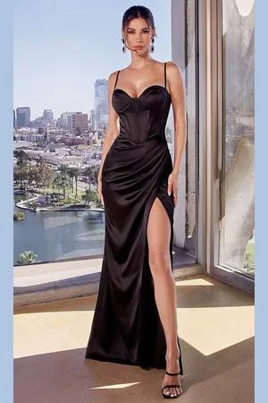 Cinderella Divine 7495 - Sheath Gown with Corset Bodice