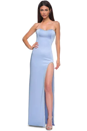 La Femme 32799 - Strapless Lace-Up Back Prom Gown