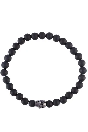 Nialaya Beaded skull bracelet