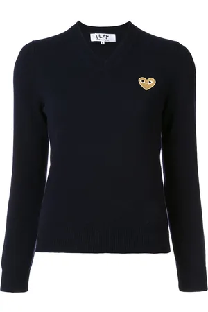 Comme des Garçons Heart v-neck jumper