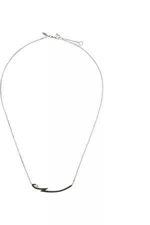 STEPHEN WEBSTER 18kt white gold Lady Stardust marquise diamond pendant necklace