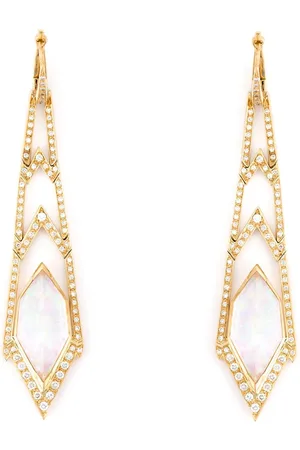 STEPHEN WEBSTER Crystal Haze long diamond earrings