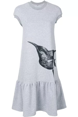 Ioana Ciolacu Bird print T-shirt dress