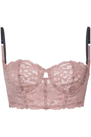 FLEUR DU MAL Charlotte lace longline bra