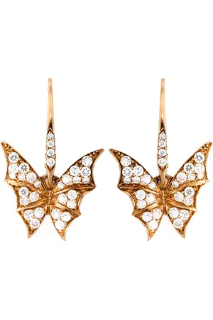 STEPHEN WEBSTER Diamond wing earrings