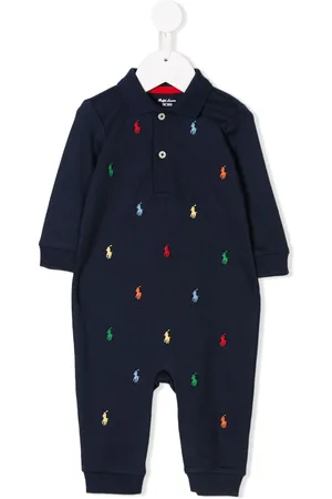 Ralph Lauren Logo embroidered rompers