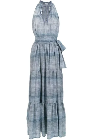 AMIR SLAMA Long denim dress
