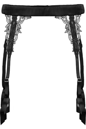 Fleur of England Onyx suspenders