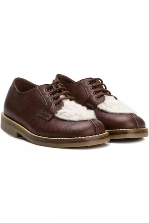 PèPè Contrast panel lace-up shoes