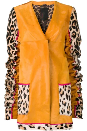 LISKA Animal printed sleeves coat