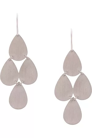 Irene Neuwirth 18kt gold four drop chandelier earrings