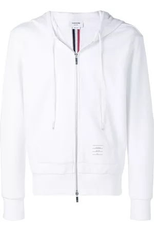 Thom Browne Center-Back Stripe Loopback Hoodie