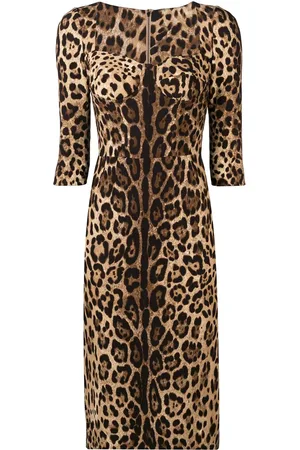 Dolce & Gabbana Leopard-print midi dress