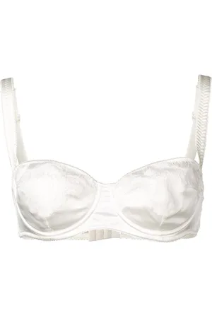 Dolce & Gabbana Lace-detail satin balconette bra