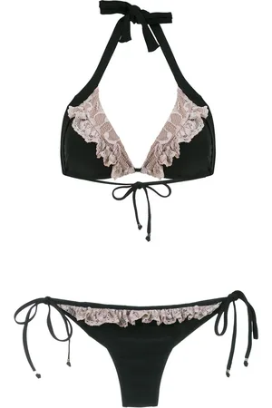 AMIR SLAMA Lace panel bikini set