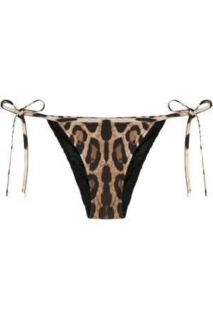 Dolce & Gabbana Leopard-print bikini bottoms