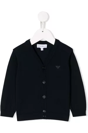 Emporio Armani Logo printed cardigan