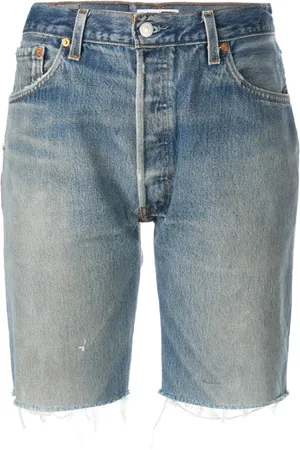 RE/DONE Knee length denim shorts