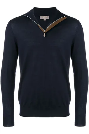 N.PEAL The Regent half-zip jumper