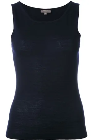 N.PEAL Color block shell top