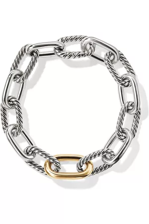 David Yurman 18kt yellow and sterling silver DY Madison chain bracelet (11mm)