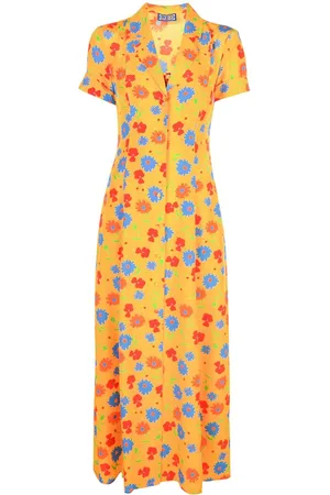 LHD Floral print full-length dress