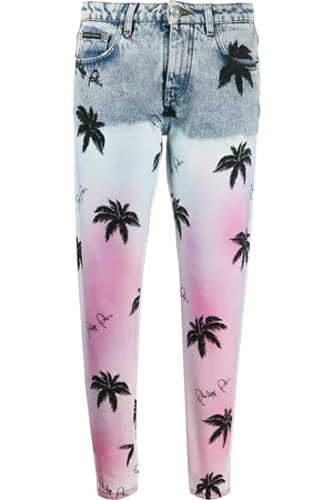 Philipp Plein Printed boyfriend jeans